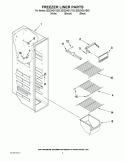 FREEZER LINER PARTS Diagram and Parts List for ED2CHQXVB02  Whirlpool Refrigerator