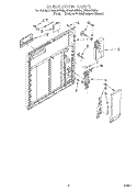 INNER DOOR Diagram and Parts List for DU940QWDB4  Whirlpool Dishwasher