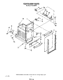 CONTAINER Diagram and Parts List for TU4100XTP1  Whirlpool Trash Compactor