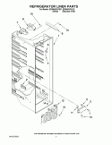 REFRIGERATOR LINER PARTS Diagram and Parts List for ED5NHGXVQ01  Whirlpool Refrigerator
