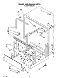 FRAME AND TANK Diagram and Parts List for KUDJ23HY0  KitchenAid Dishwasher
