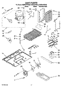UNIT PARTS Diagram and Parts List for KSBS25IVSS00  KitchenAid Refrigerator