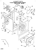SECTION Diagram and Parts List for CE2950XYN2  Whirlpool Dryer