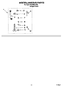 MISCELLANEOUS PARTS OPTIONAL PARTS (NOT INCLUDED) Diagram and Parts List for 3RLBR8543JQ2  Whirlpool Washer