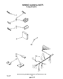 WIRING HARNESS Diagram and Parts List for DU7400XS5  Whirlpool Dishwasher