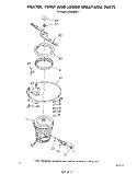 HEATER, PUMP, AND LOWER SPRAY ARM Diagram and Parts List for DU5040XP1  Whirlpool Dishwasher