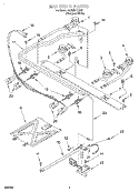 MANIFOLD Diagram and Parts List for SF303PEGQ1  Whirlpool Range