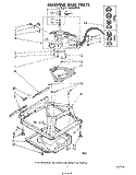 MACHINE BASE Diagram and Parts List for LA5400XPW5  Whirlpool Washer