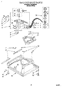 MACHINE BASE Diagram and Parts List for LST6132DQ0  Whirlpool Washer