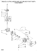Part Location Diagram of 3349641 Whirlpool MOTOR, MAIN DRIVE