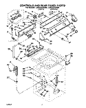 CONTROLS AND REAR PANEL Diagram and Parts List for LMV5243AN0  Whirlpool Washer