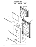 DOOR PARTS Diagram and Parts List for W8RXNGMWB02  Whirlpool Refrigerator