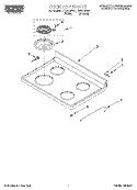 COOKTOP Diagram and Parts List for FEP310EN1  Roper Range