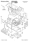 OVEN PARTS Diagram and Parts List for KEBU208SSS00  KitchenAid Wall Oven