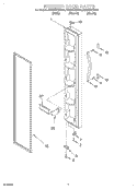FREEZER DOOR Diagram and Parts List for ED20TKXFN05  Whirlpool Refrigerator