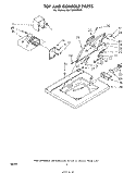 TOP AND CONSOLE Diagram and Parts List for CA1300XMW0  Whirlpool Washer