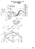 MACHINE BASE Diagram and Parts List for 3LSP8255BW1  Whirlpool Washer