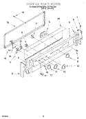 CONTROL PANEL, LIT/OPTIONAL Diagram and Parts List for RF4700XBN4  Whirlpool Range