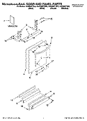 Part Location Diagram of W10078009 Whirlpool PANEL