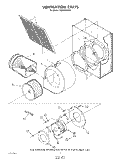 VENTILATION Diagram and Parts List for RC8950XRH2  Whirlpool Cooktop