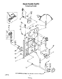 REAR PANEL Diagram and Parts List for 9CA2781XSW0  Whirlpool Washer