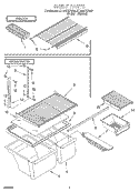 SHELF, LIT/OPTIONAL Diagram and Parts List for ET18NKXFN00  Whirlpool Refrigerator