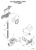 FILL AND OVERFILL PARTS Diagram and Parts List for KUDL02IRBS4  KitchenAid Dishwasher