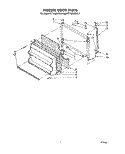 FREEZER DOOR Diagram and Parts List for ET16JMXRWR4  Whirlpool Refrigerator