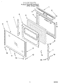 DOOR, OPTIONAL Diagram and Parts List for FGS337GQ7  Roper Range