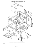 CABINET AND STIRRER Diagram and Parts List for MW8450XP0  Whirlpool Microwave
