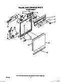 FRAME AND CONSOLE Diagram and Parts List for WU5650X1  Roper Dishwasher