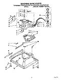 MACHINE BASE Diagram and Parts List for 4CA2782XYG0  Whirlpool Washer
