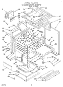 OVEN Diagram and Parts List for SF367PEYW7  Whirlpool Range