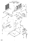 UNIT Diagram and Parts List for ET18GMXHW01  Whirlpool Refrigerator