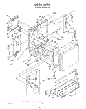 DOOR Diagram and Parts List for DU9450XT0  Whirlpool Dishwasher