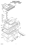 SHELF PARTS, OPTIONAL PARTS Diagram and Parts List for ET8GHMXLT01  Whirlpool Refrigerator