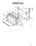 FREEZER DOOR Diagram and Parts List for RT14DMXYW01  Roper Refrigerator