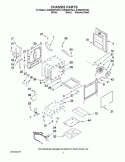 CHASSIS PARTS Diagram and Parts List for KGRS205TBL4  KitchenAid Range