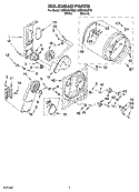 BULKHEAD PARTS, OPTIONAL PARTS (NOT INCLUDED) Diagram and Parts List for WED5300ST0  Whirlpool Dryer