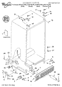 CABINET, LITERATURE Diagram and Parts List for GD22DCXHT02  Whirlpool Refrigerator