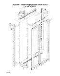 CABINET TRIMS AND BREAKER TRIM Diagram and Parts List for KSSS42MAX03  KitchenAid Refrigerator
