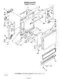 DOOR Diagram and Parts List for DU7200XS0  Whirlpool Dishwasher