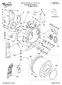 SECTION Diagram and Parts List for 8LDR3822DZ0  Whirlpool Dryer