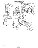 SECTION Diagram and Parts List for LE5750XKW0  Whirlpool Dryer