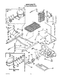 UNIT Diagram and Parts List for 3ED22RQXXW00  Whirlpool Refrigerator