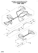 Part Location Diagram of 3188444 Whirlpool HARNS-WIRE