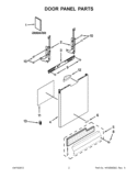 Part Location Diagram of W10580720 Whirlpool TECH SHEET, ENGLISH