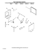 TOP VENTING PARTS Diagram and Parts List for WOC95EC0AH00  Whirlpool Microwave Oven Combo