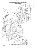CONTROLS AND REAR PANEL Diagram and Parts List for LA5600XSW2  Whirlpool Washer