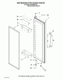 REFRIGERATOR DOOR PARTS Diagram and Parts List for GSS30C6EYY01  Whirlpool Refrigerator
